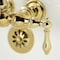 Kingston Brass CA1001T2 3-3/8" Tub Wall Mount Clawfoot Tub Faucet, Polished Brass CA1001T2 - alternate 4